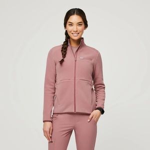 FIGS M Mineral Mauve Fleece Jacket Brand new with tags